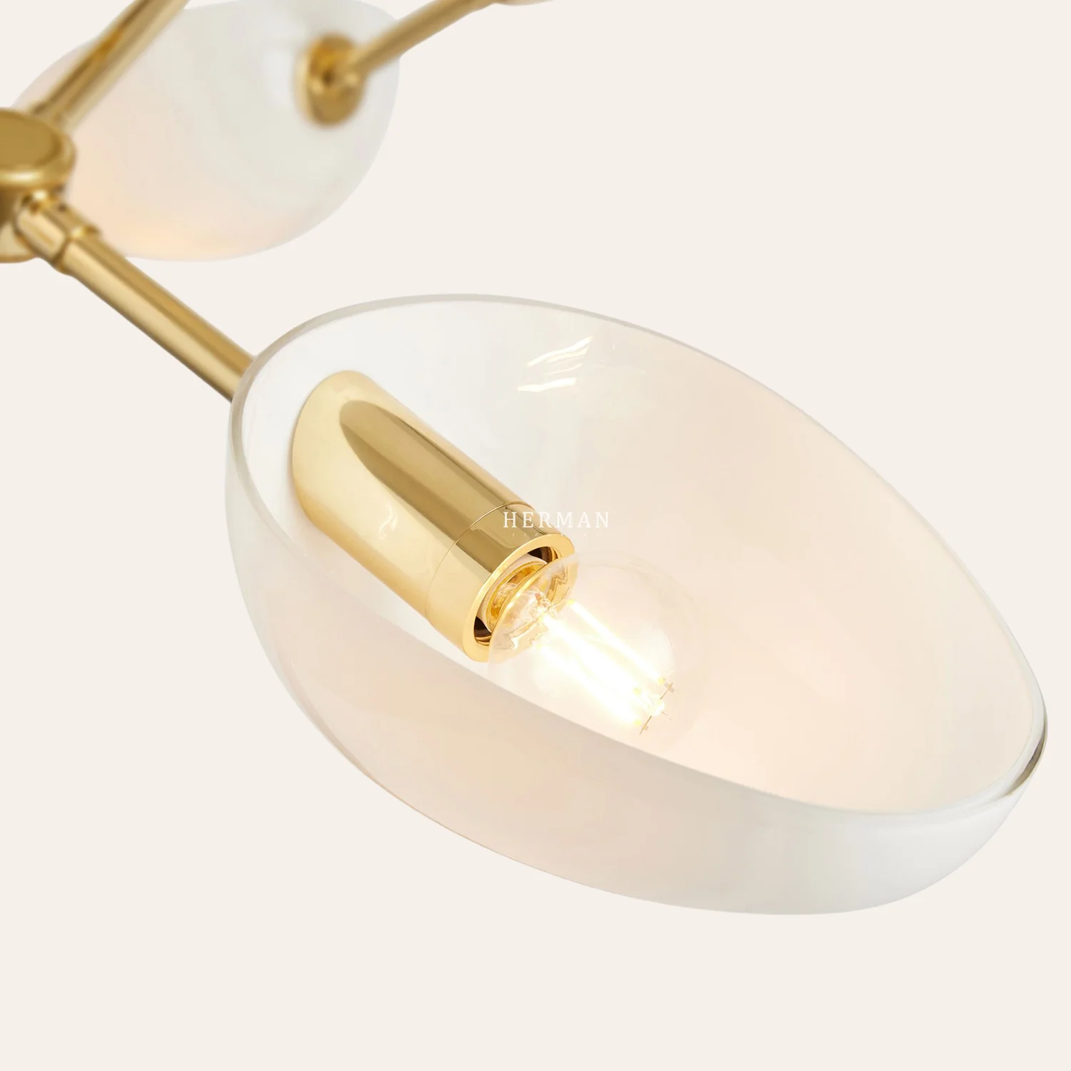 Argus glass Double Tier Chandelier 45" Width - Image 10