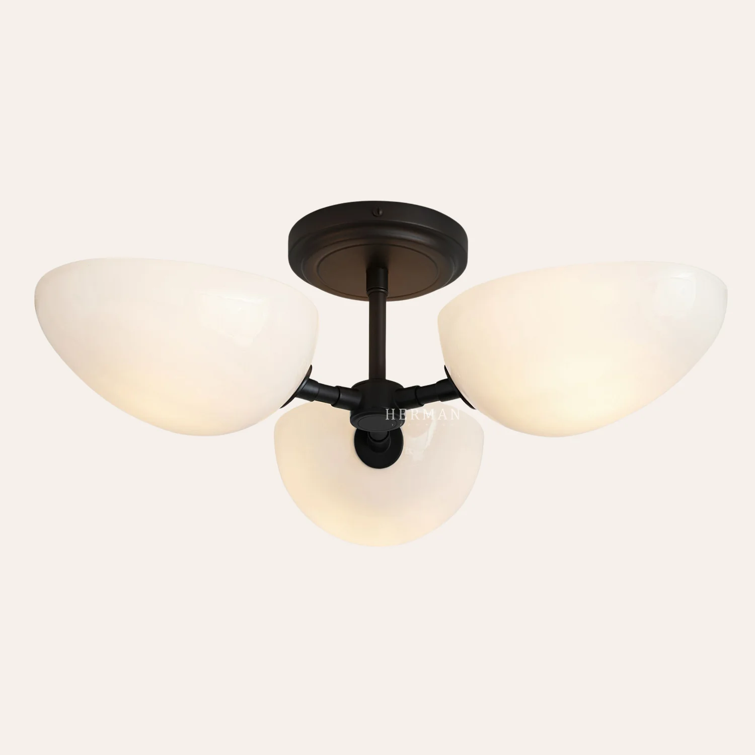 Argus Glass Semi-Flush Mount - Image 4