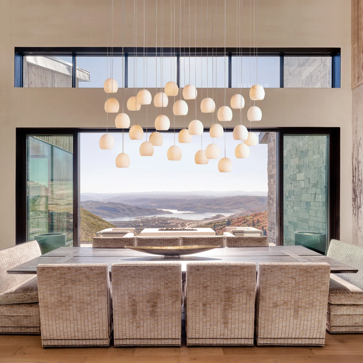 Arica Alabaster Linear Chandelier - Image 3