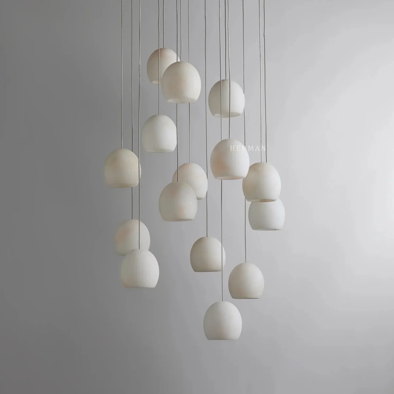 Arica Alabaster Round Chandelier - Image 12