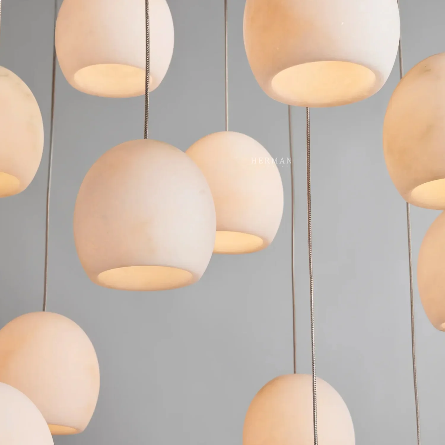 Arica Alabaster Round Chandelier - Image 17