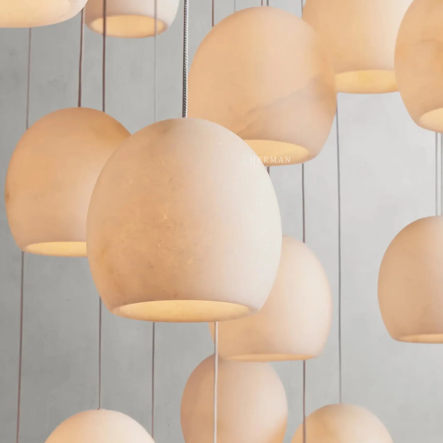 Arica Alabaster Round Chandelier - Image 20