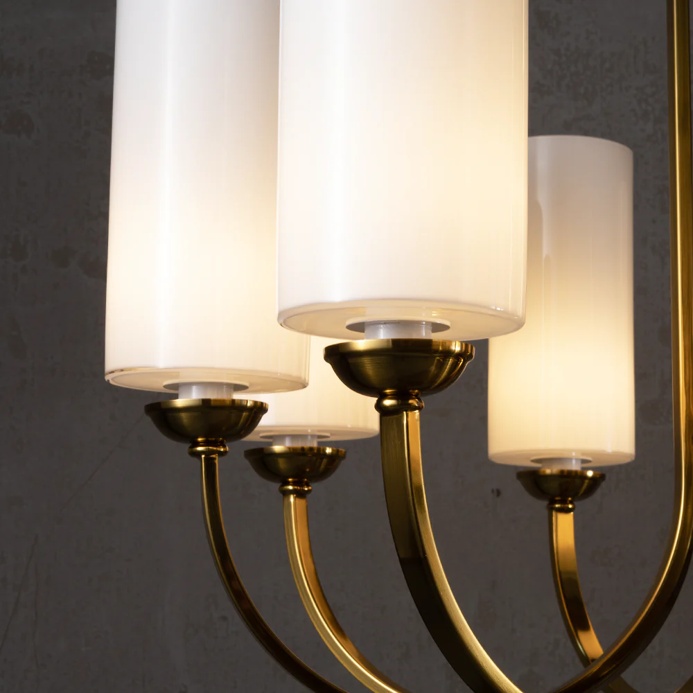Aries Vintage Brass Chandelier - Image 5