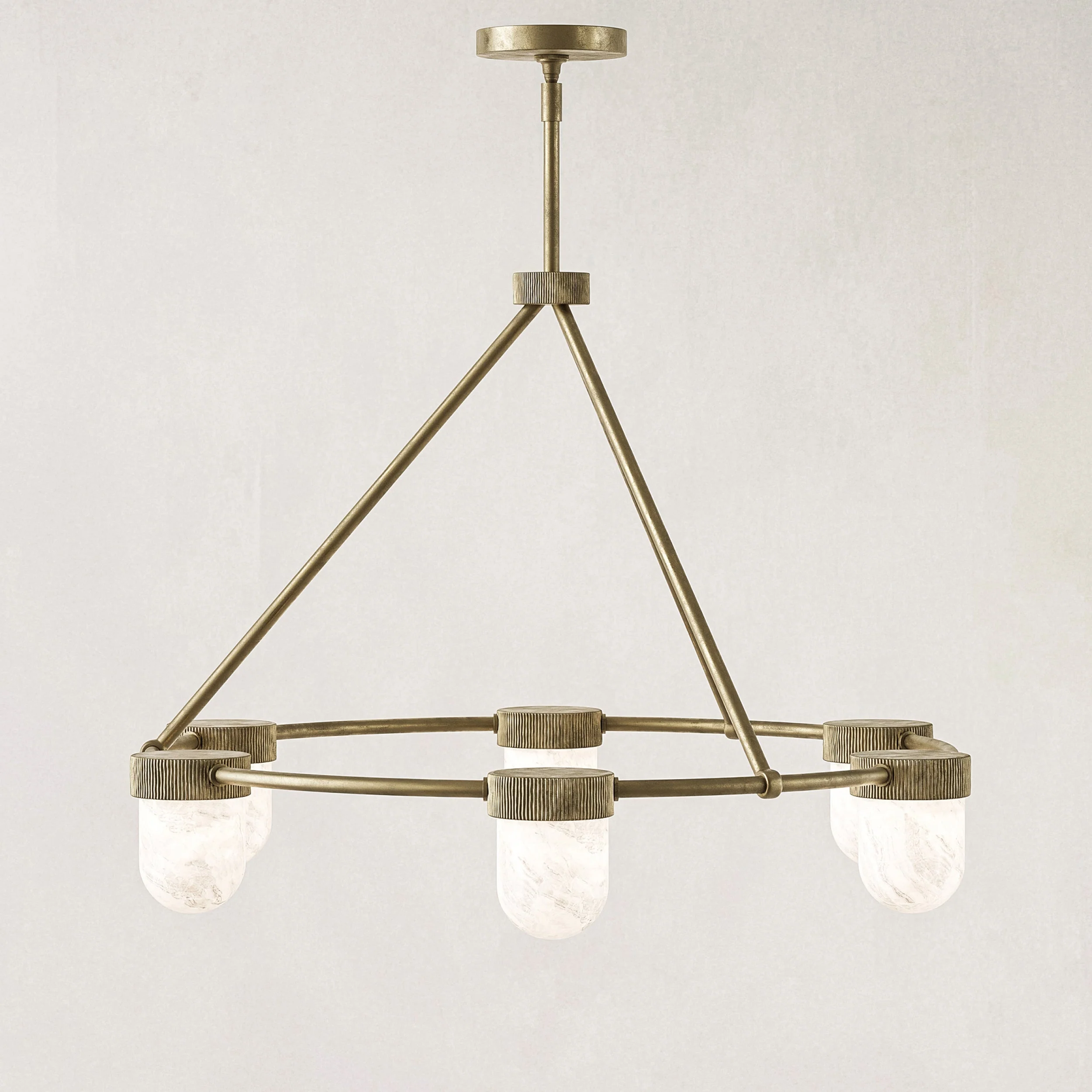 Arora Alabaster Chandelier 35" - Image 3