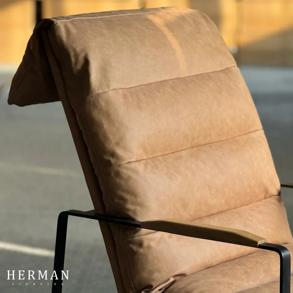 Art Leon Genuine Leather Accent Chair - Image 6