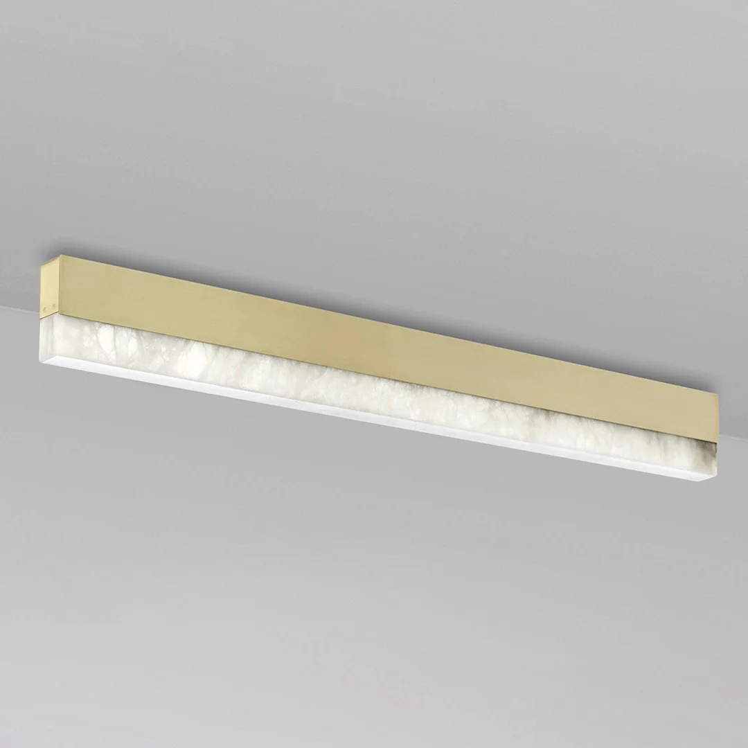 Artes Ceiling Mounted Alabaster Bathroom Light - Image 3