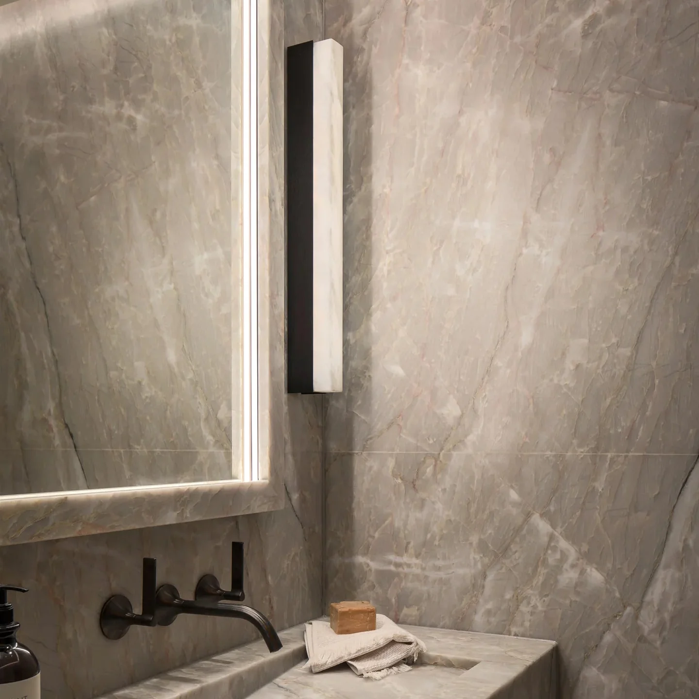 Artes Wall Alabaster Bathroom Light - Image 14