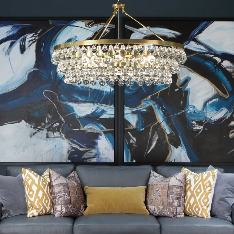 Artistic Pear Round Chandelier 50", Dining Room Round Chandelier - Image 10