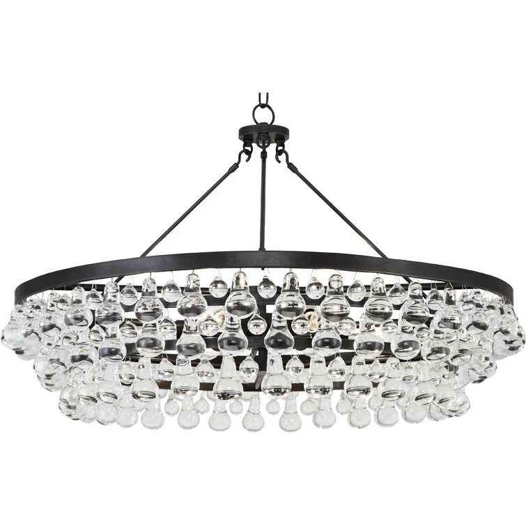 Artistic Pear Round Chandelier 50", Dining Room Round Chandelier - Image 3