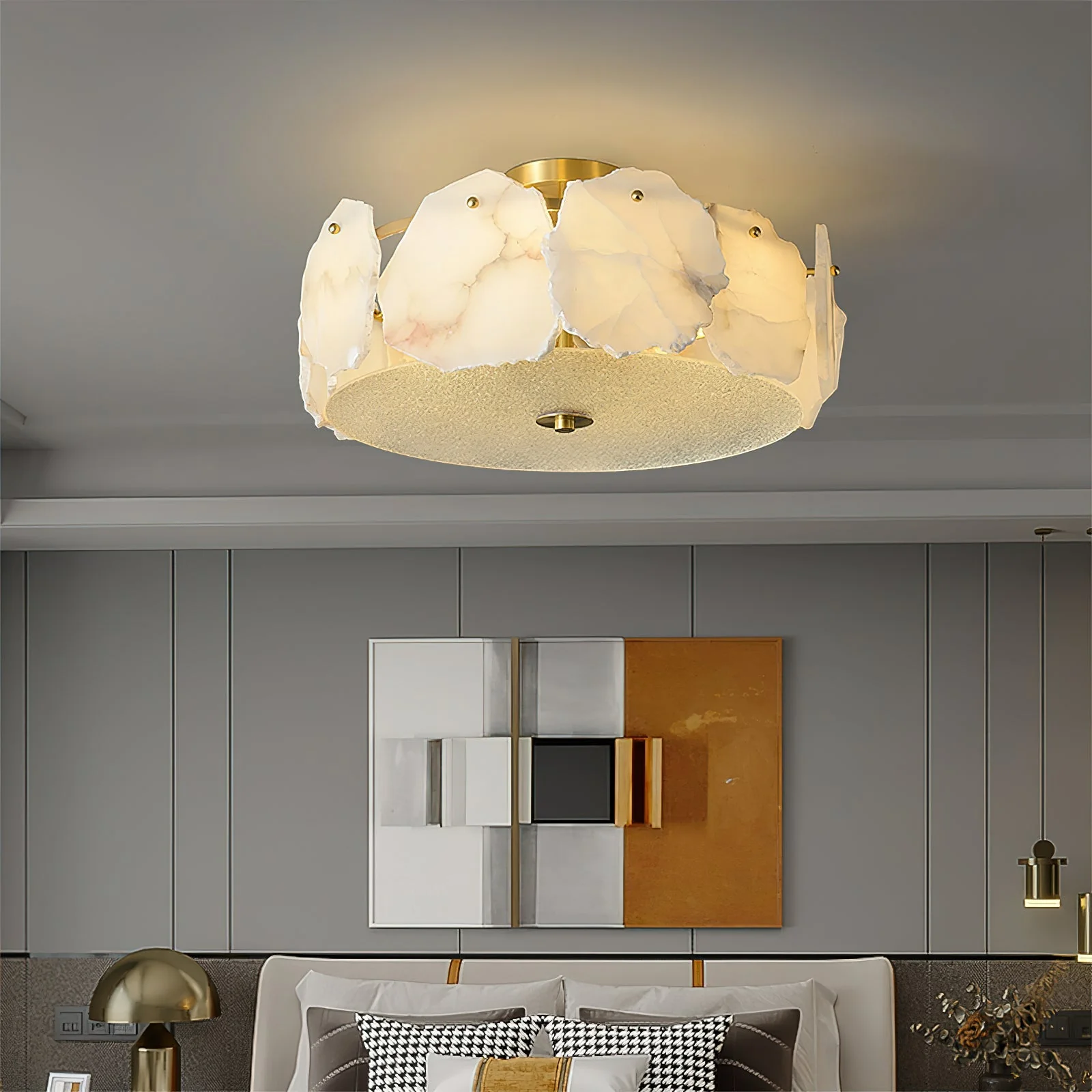 Artze Alabaster Ceiling Light - Image 4