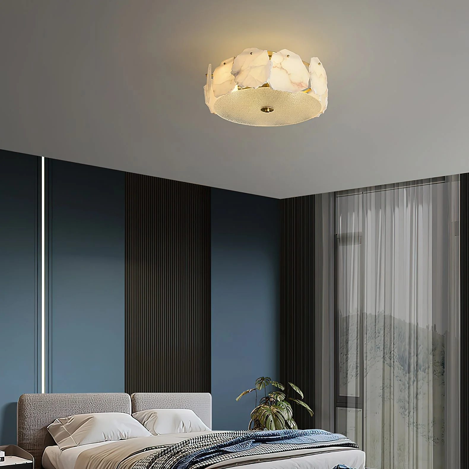 Artze Alabaster Ceiling Light - Image 8