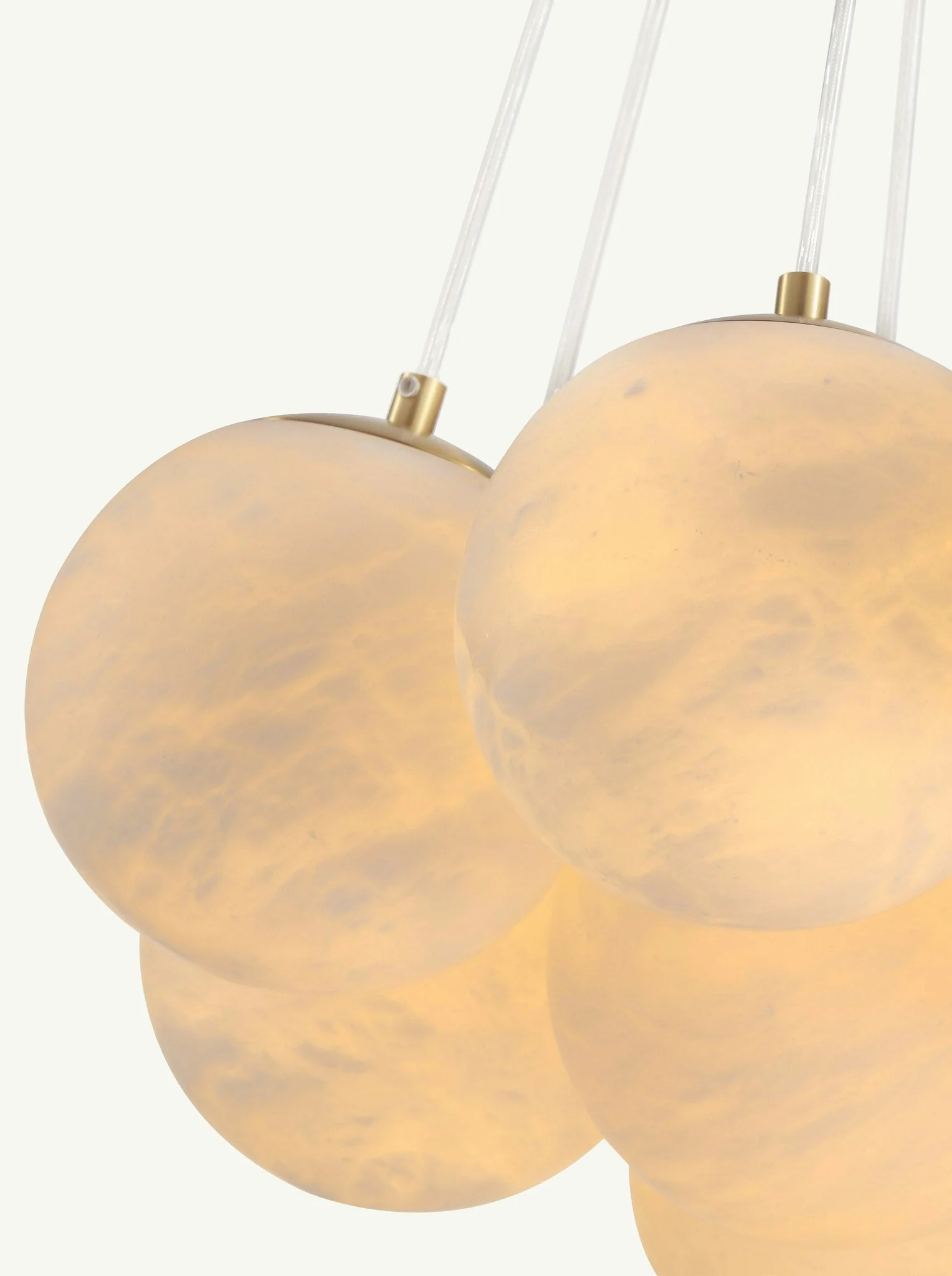 Aspen Alabaster 13 Light Chandelier 26.8" - Image 5