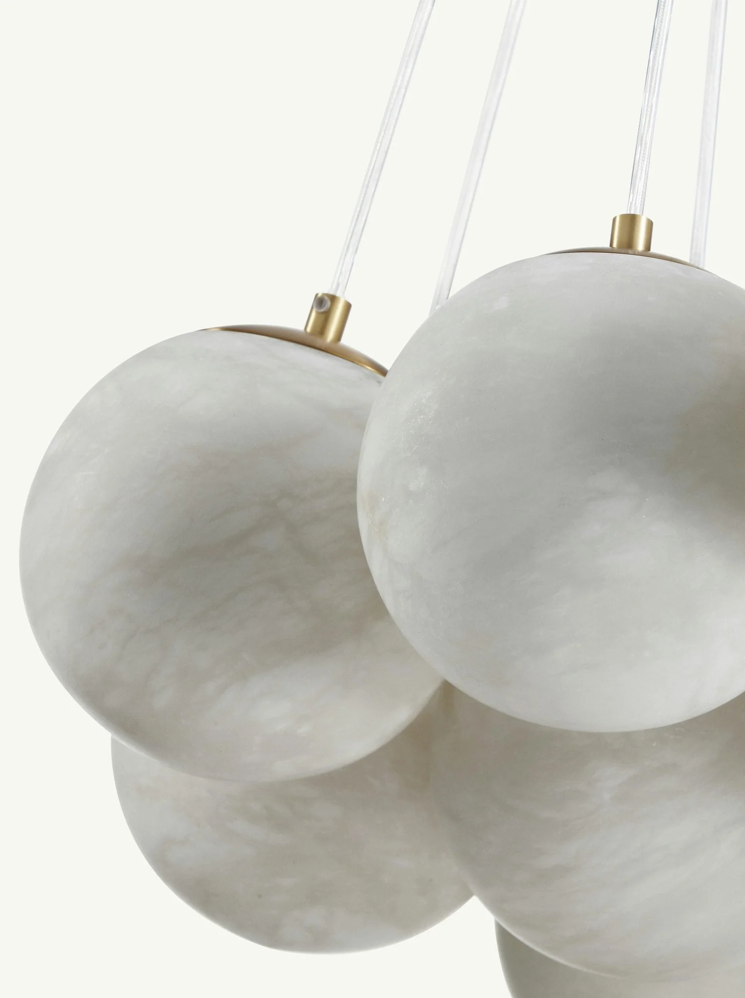 Aspen Alabaster 19 Light Chandelier 33.5" - Image 4