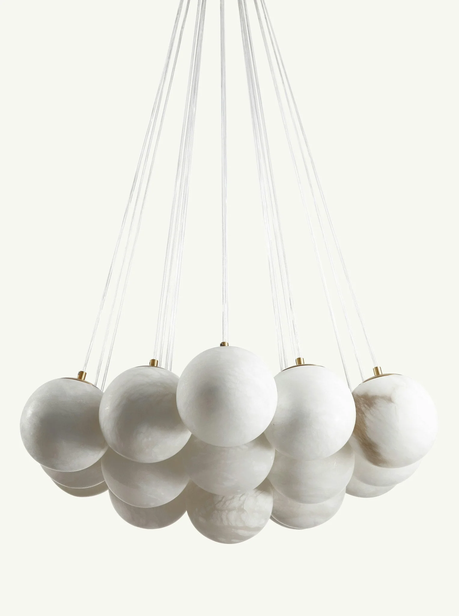 Aspen Alabaster 19 Light Chandelier 33.5" - Image 8