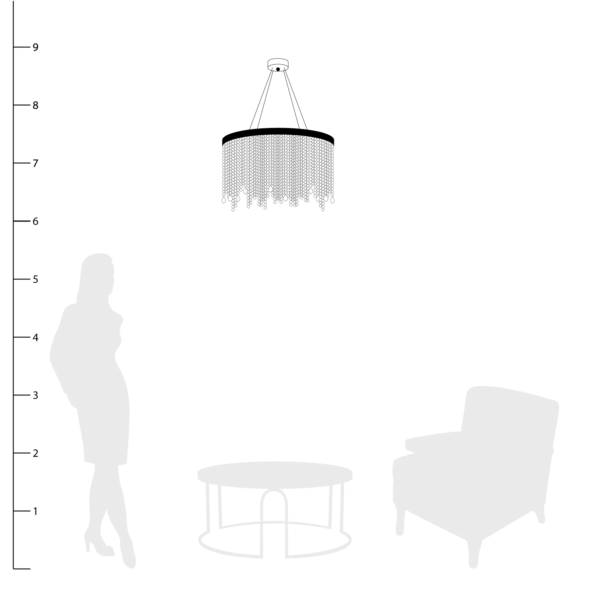 Astoria Round Crystal Chandelier - Image 6