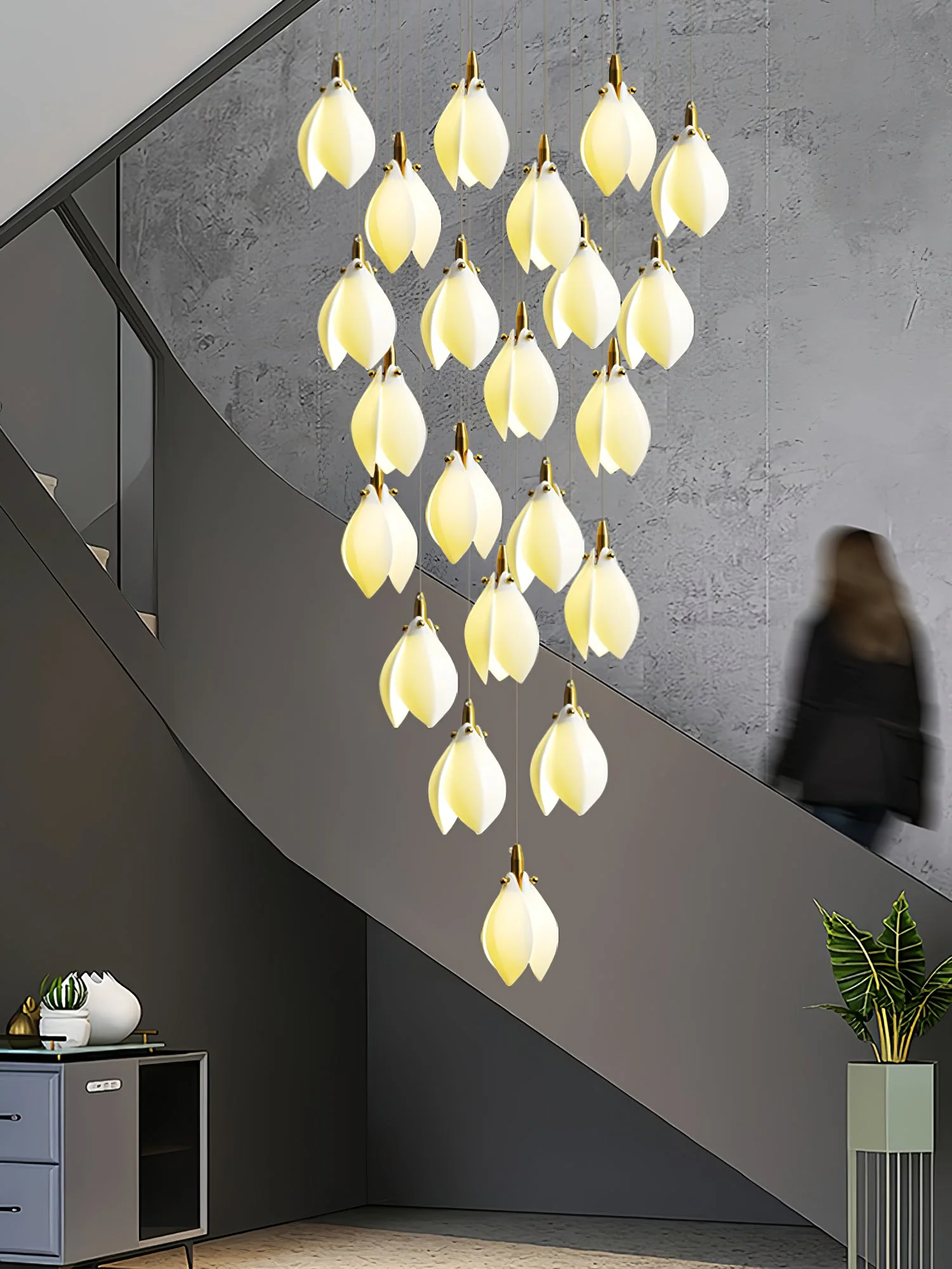 Astralis Bloom Stairs Chandelier - Image 12