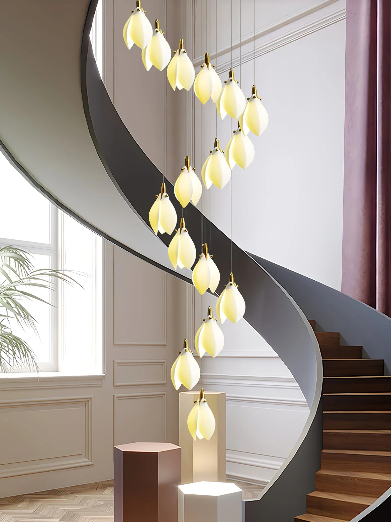 Astralis Bloom Stairs Chandelier - Image 13