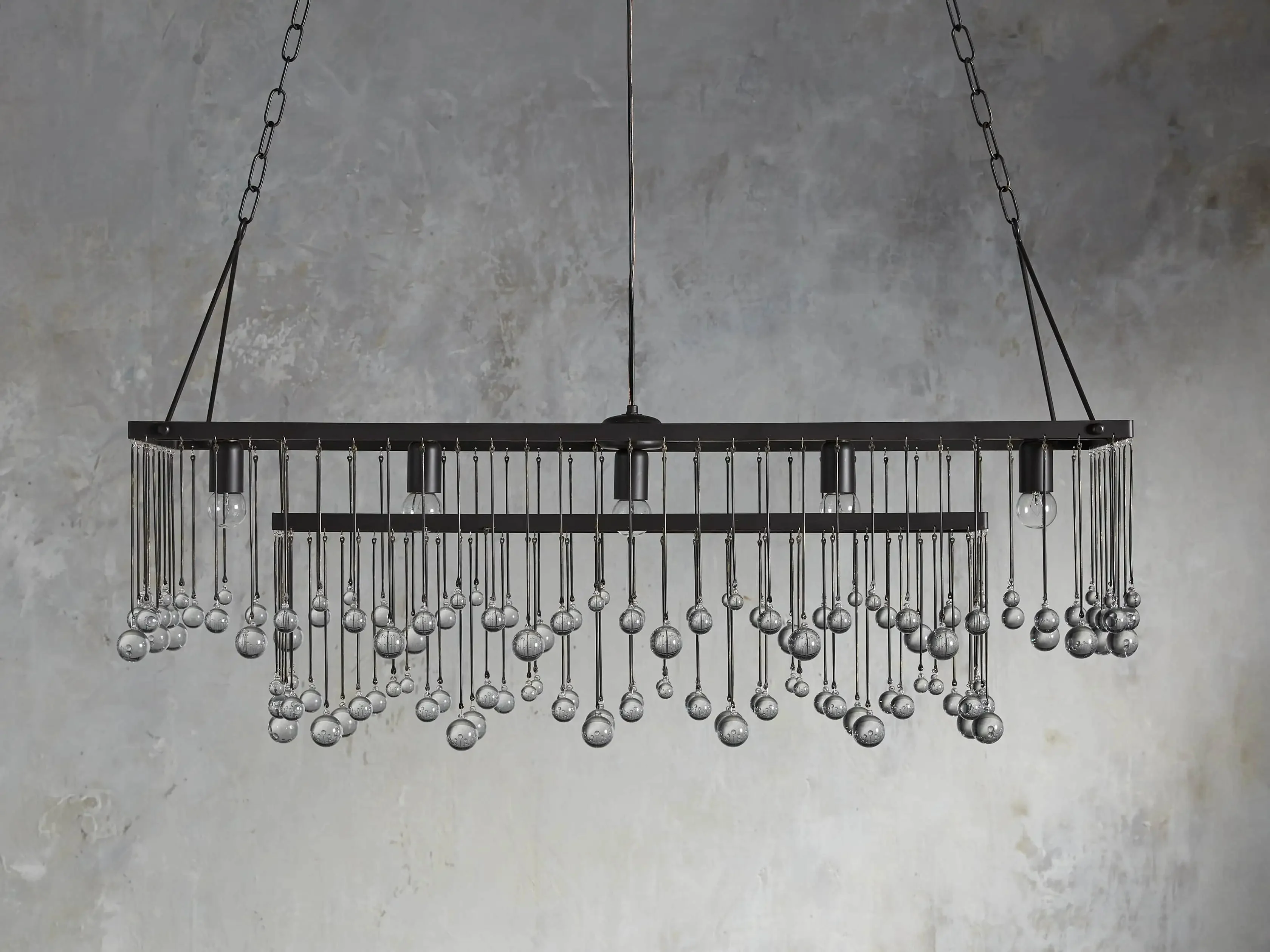 Aubrey Crystal Ball Rectangular Chandelier 47'' 60'' - Image 12