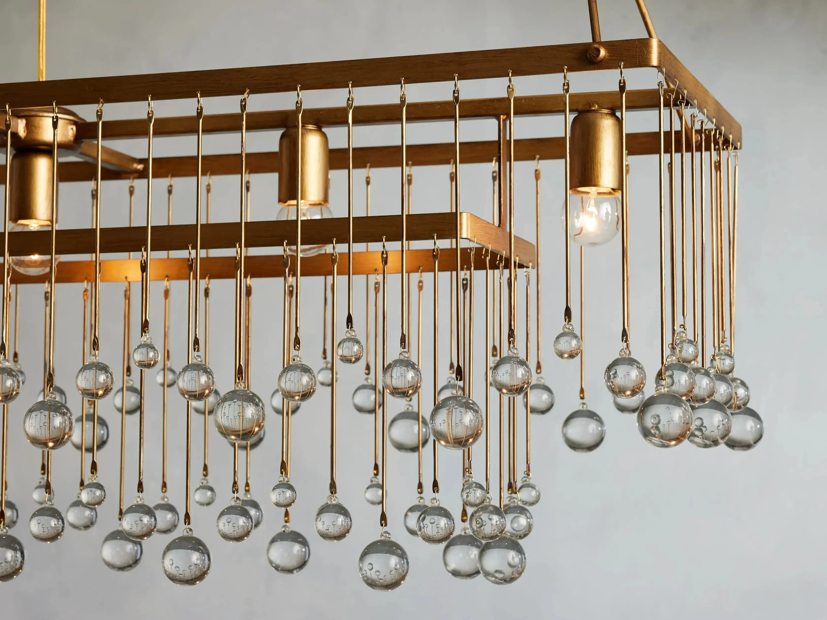 Aubrey Crystal Ball Rectangular Chandelier 47'' 60'' - Image 14