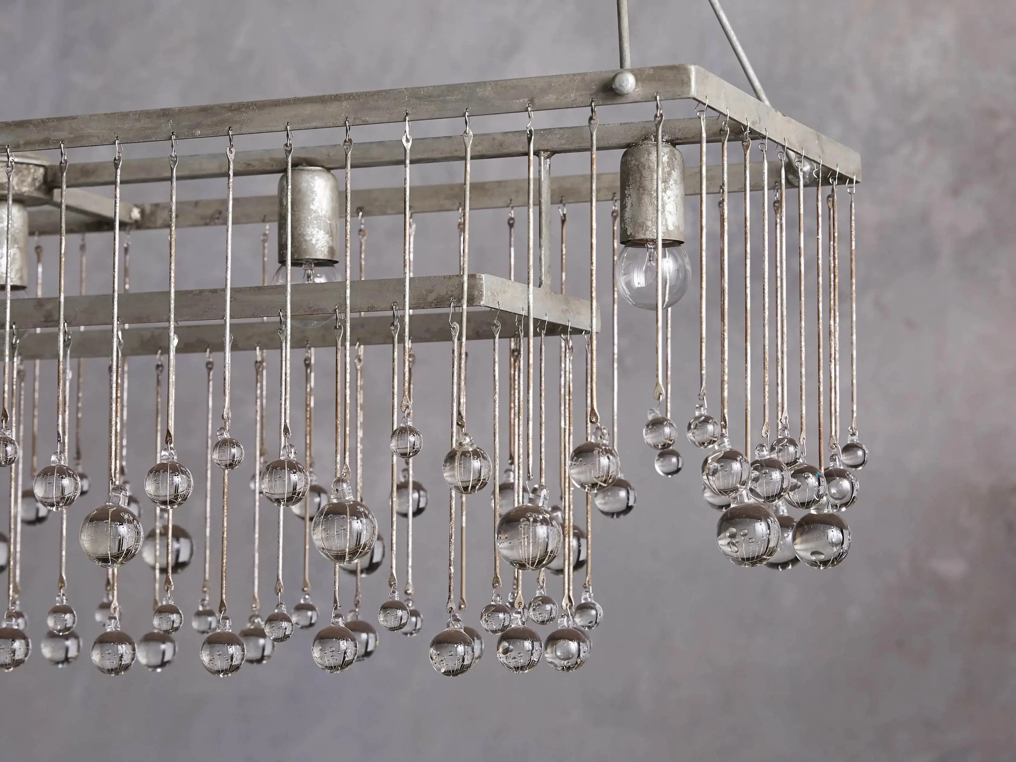 Aubrey Crystal Ball Rectangular Chandelier 47'' 60'' - Image 15