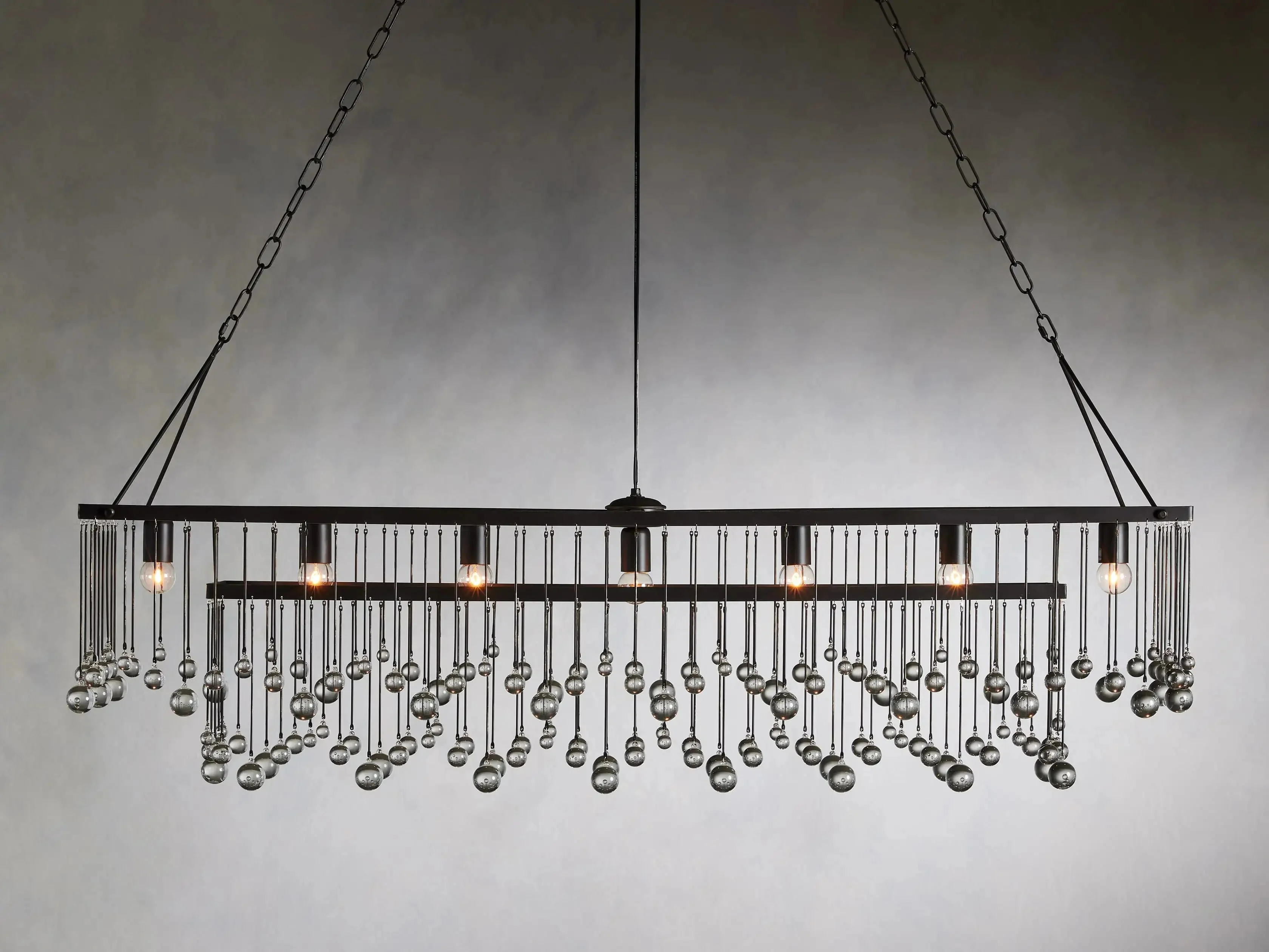 Aubrey Crystal Ball Rectangular Chandelier 47'' 60'' - Image 17