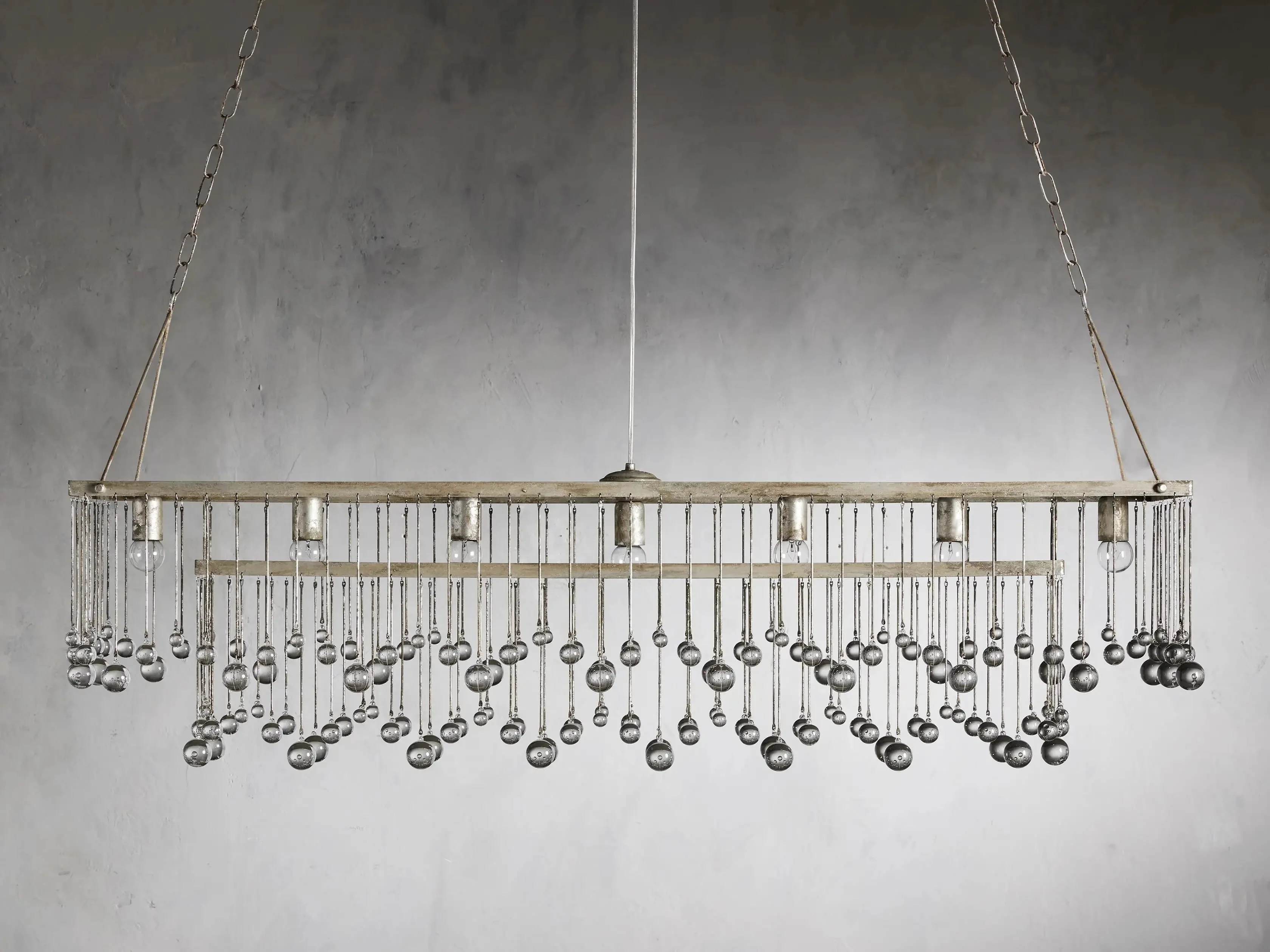 Aubrey Crystal Ball Rectangular Chandelier 47'' 60'' - Image 21