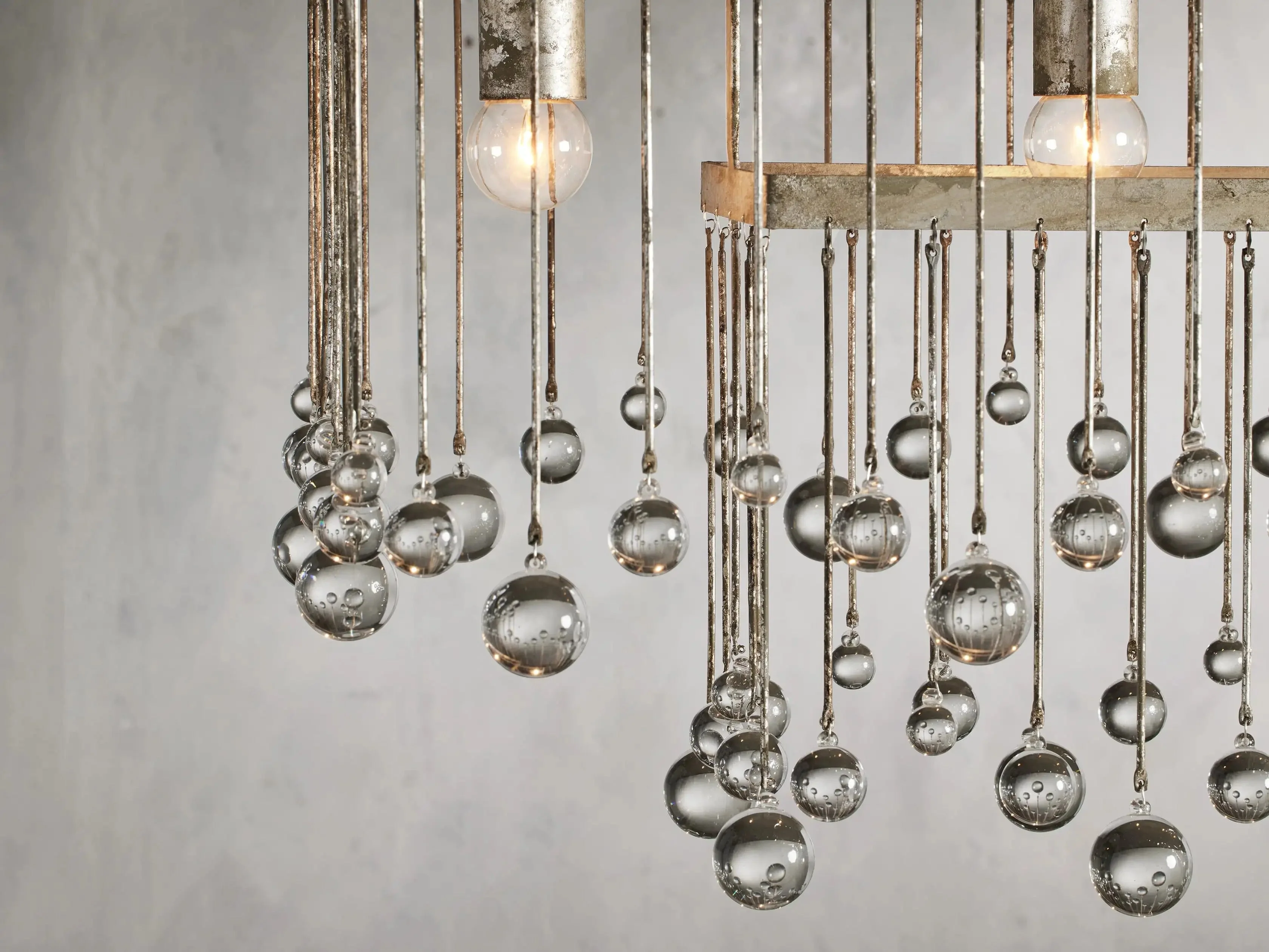 Aubrey Crystal Ball Rectangular Chandelier 47'' 60'' - Image 24