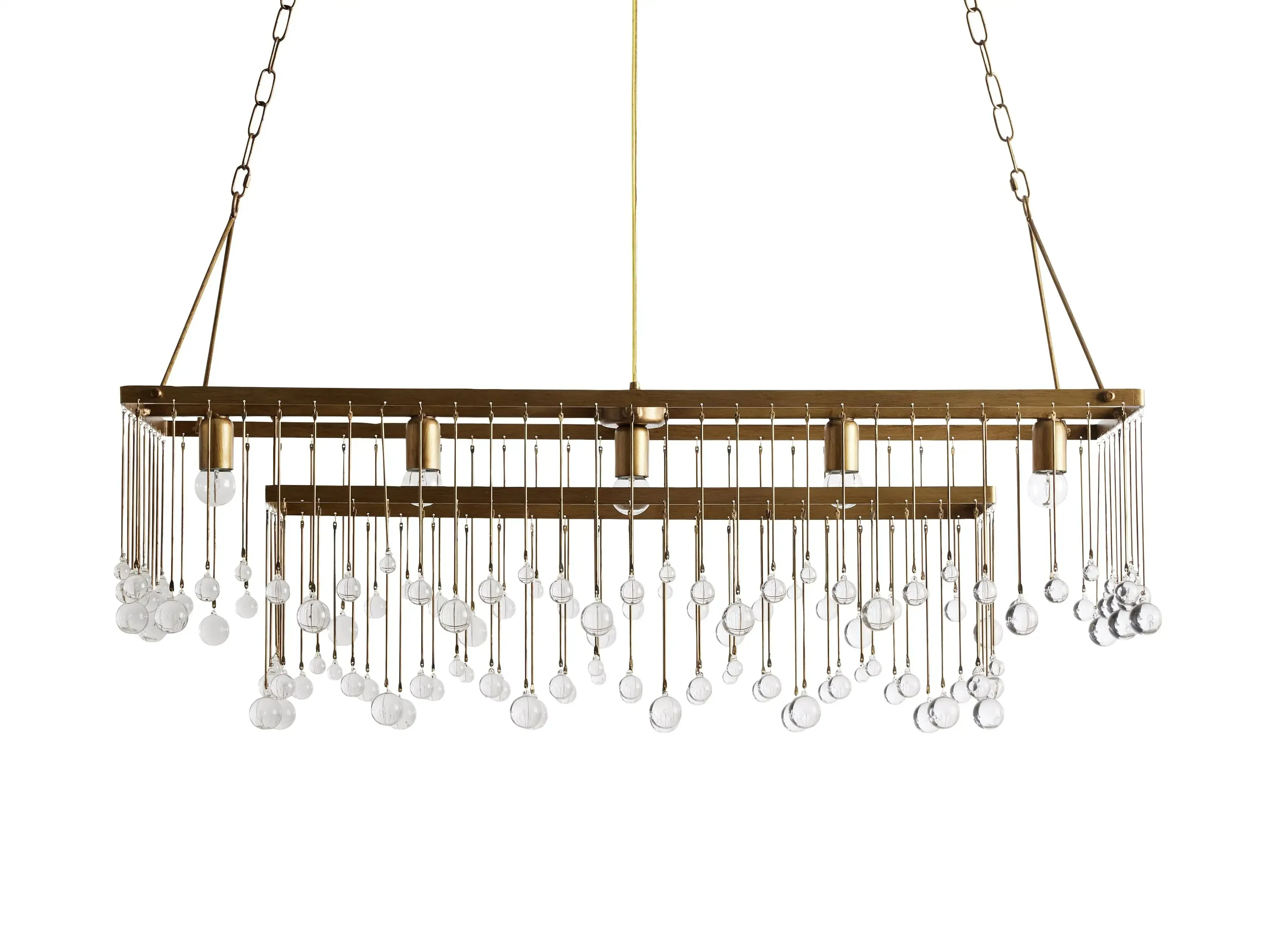 Aubrey Crystal Ball Rectangular Chandelier 47'' 60'' - Image 28