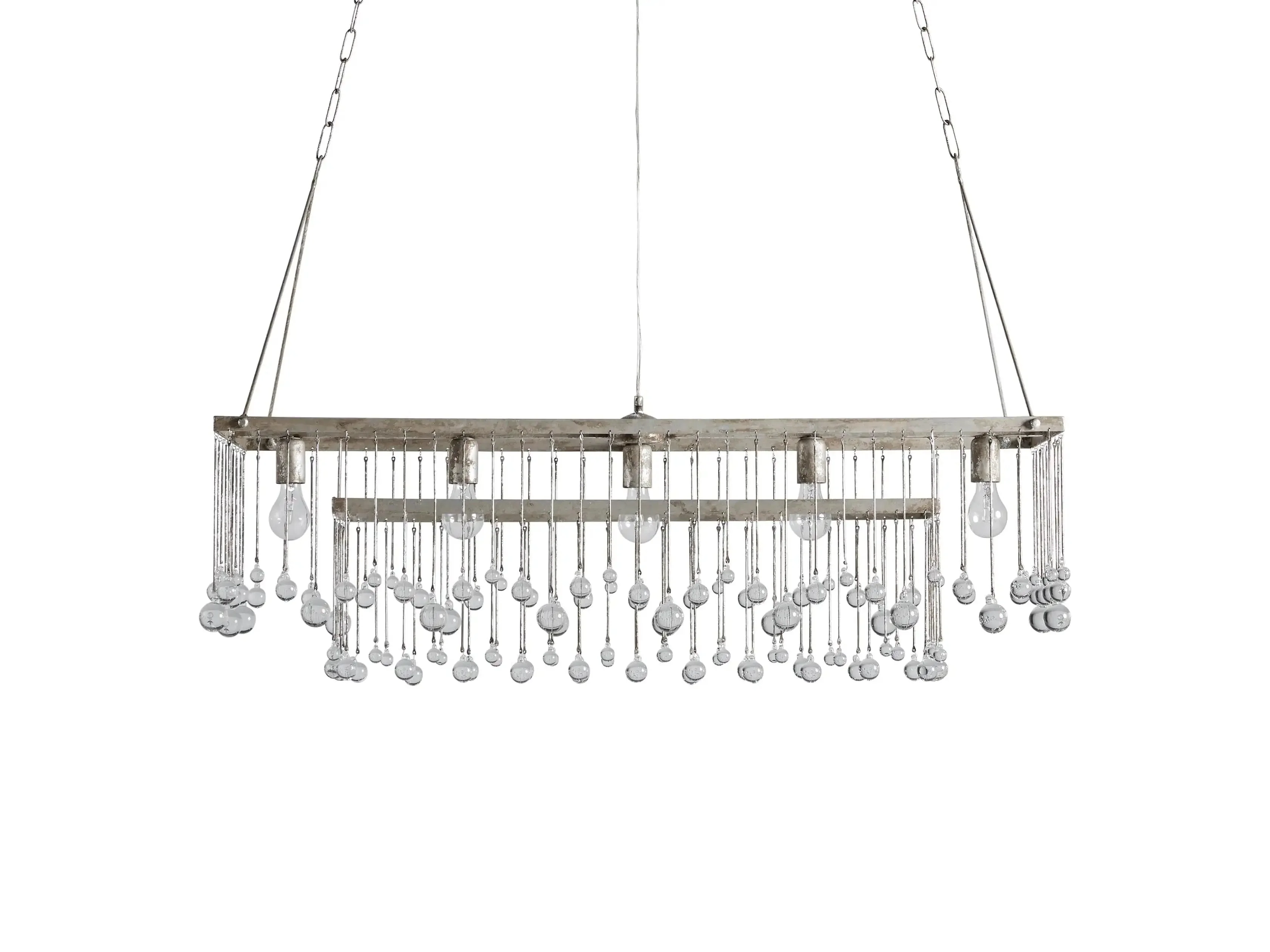 Aubrey Crystal Ball Rectangular Chandelier 47'' 60'' - Image 31