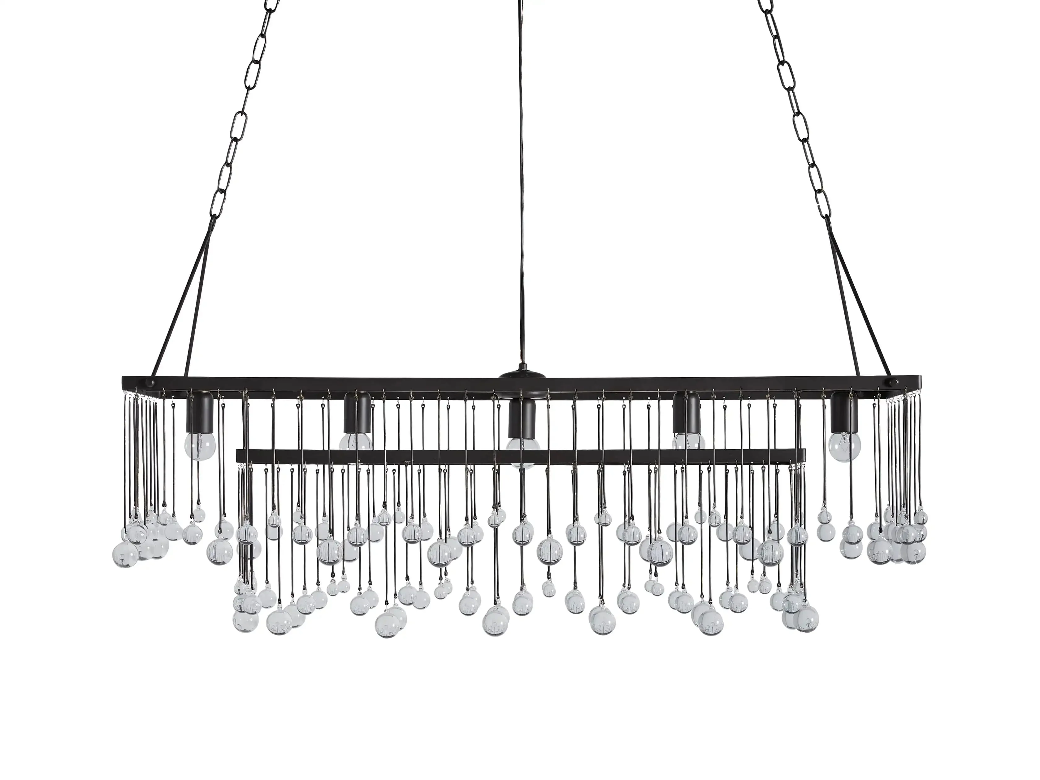 Aubrey Crystal Ball Rectangular Chandelier 47'' 60'' - Image 32