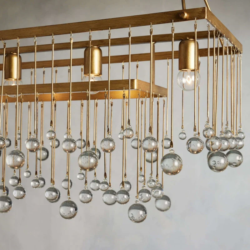 Aubrey Crystal Ball Rectangular Chandelier 47'' 60'' - Image 39