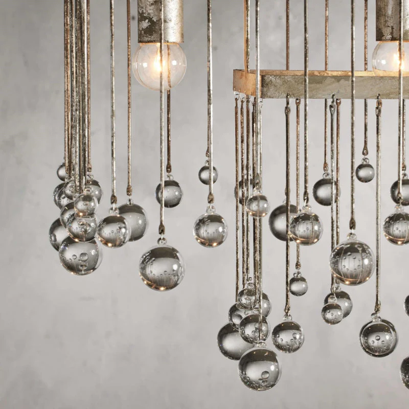 Aubrey Crystal Ball Rectangular Chandelier 47'' 60'' - Image 40