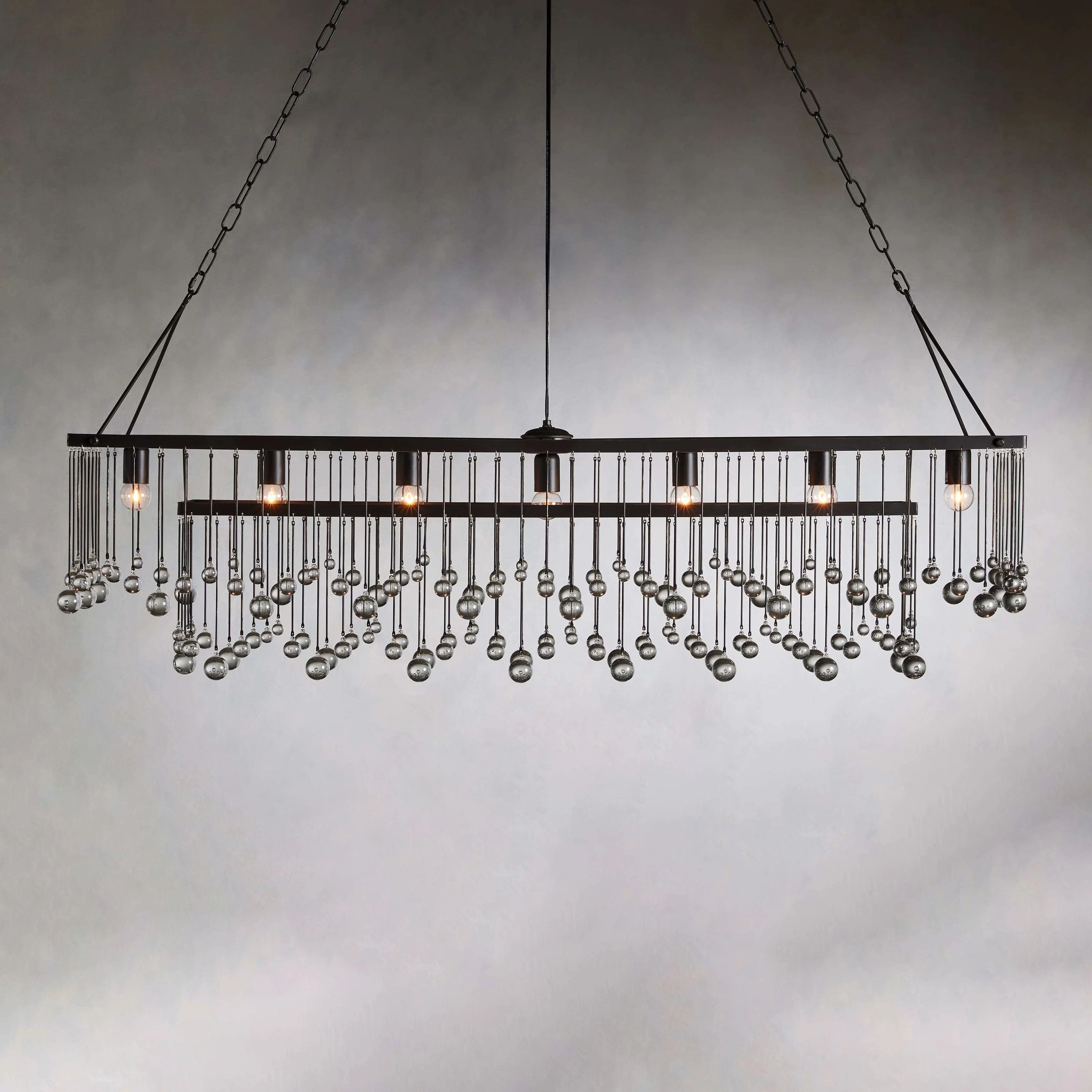 Aubrey Crystal Ball Rectangular Chandelier 47'' 60'' - Image 41