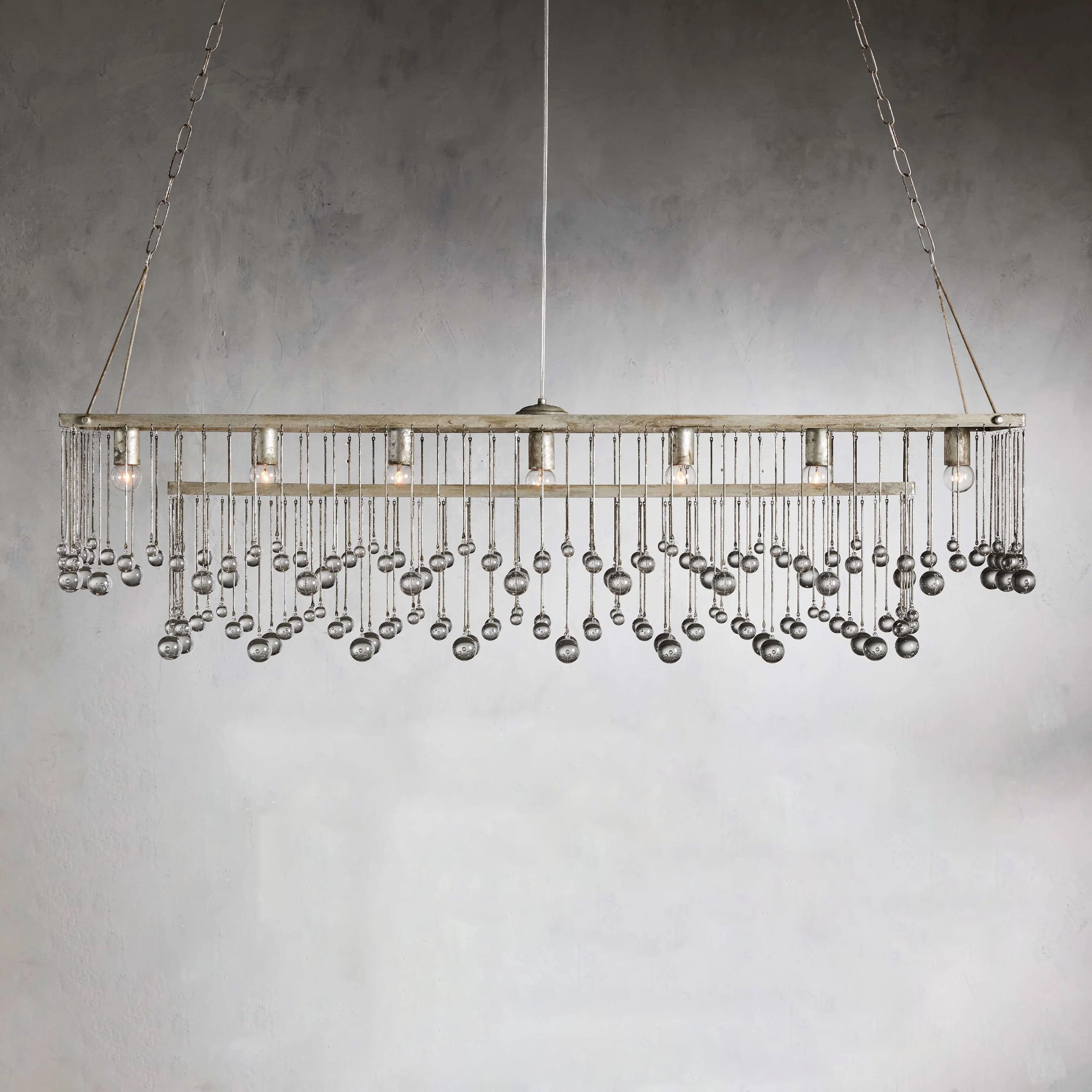 Aubrey Crystal Ball Rectangular Chandelier 47'' 60'' - Image 43