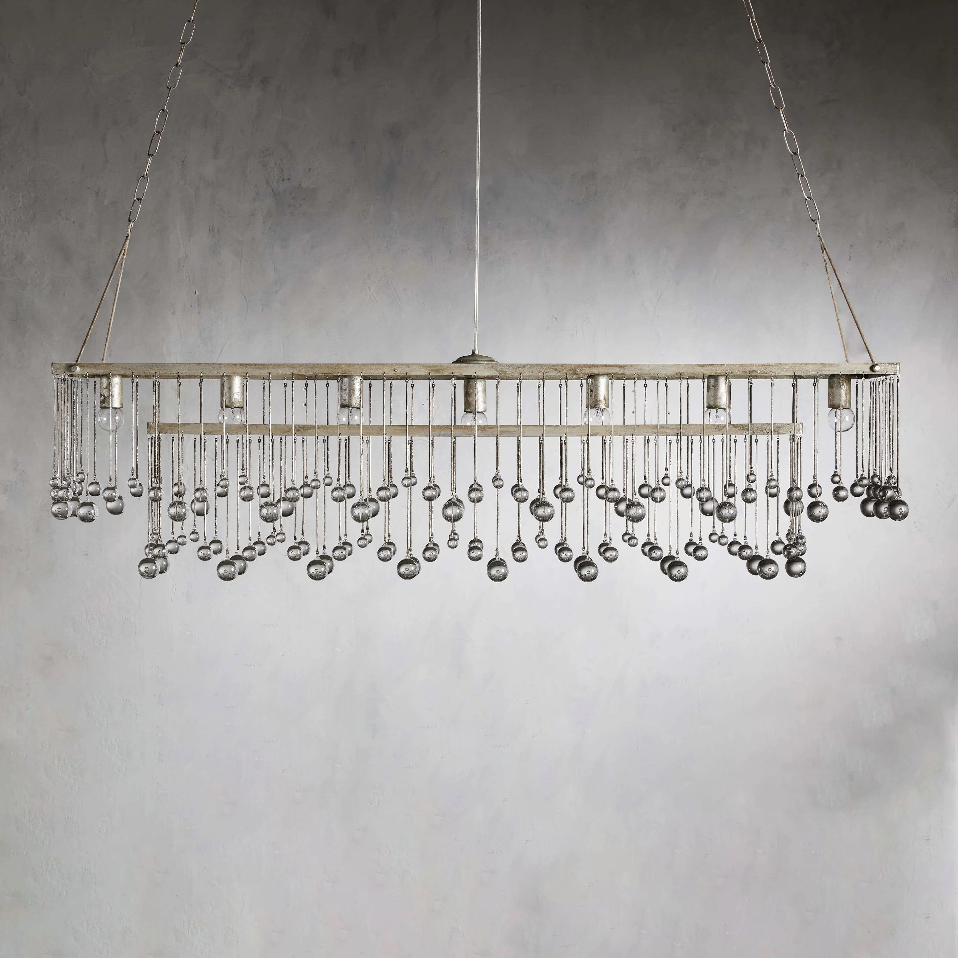 Aubrey Crystal Ball Rectangular Chandelier 47'' 60'' - Image 44