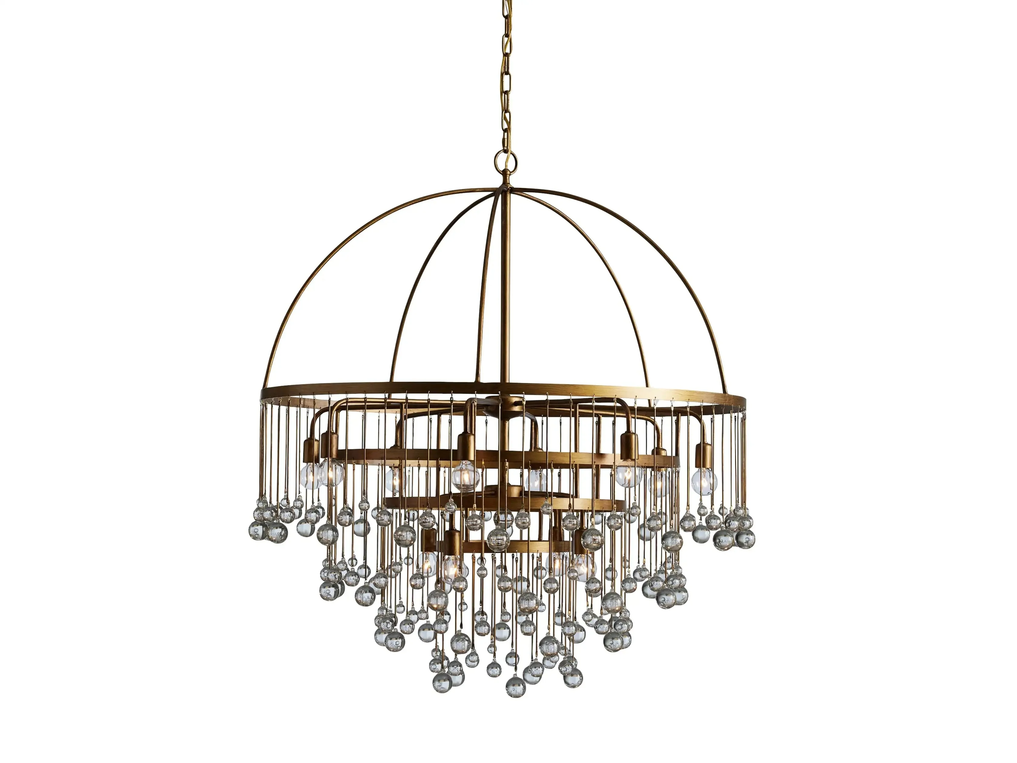 Aubrey Modern Crystal Ball 4 Tier Chandelier 37" - Image 10