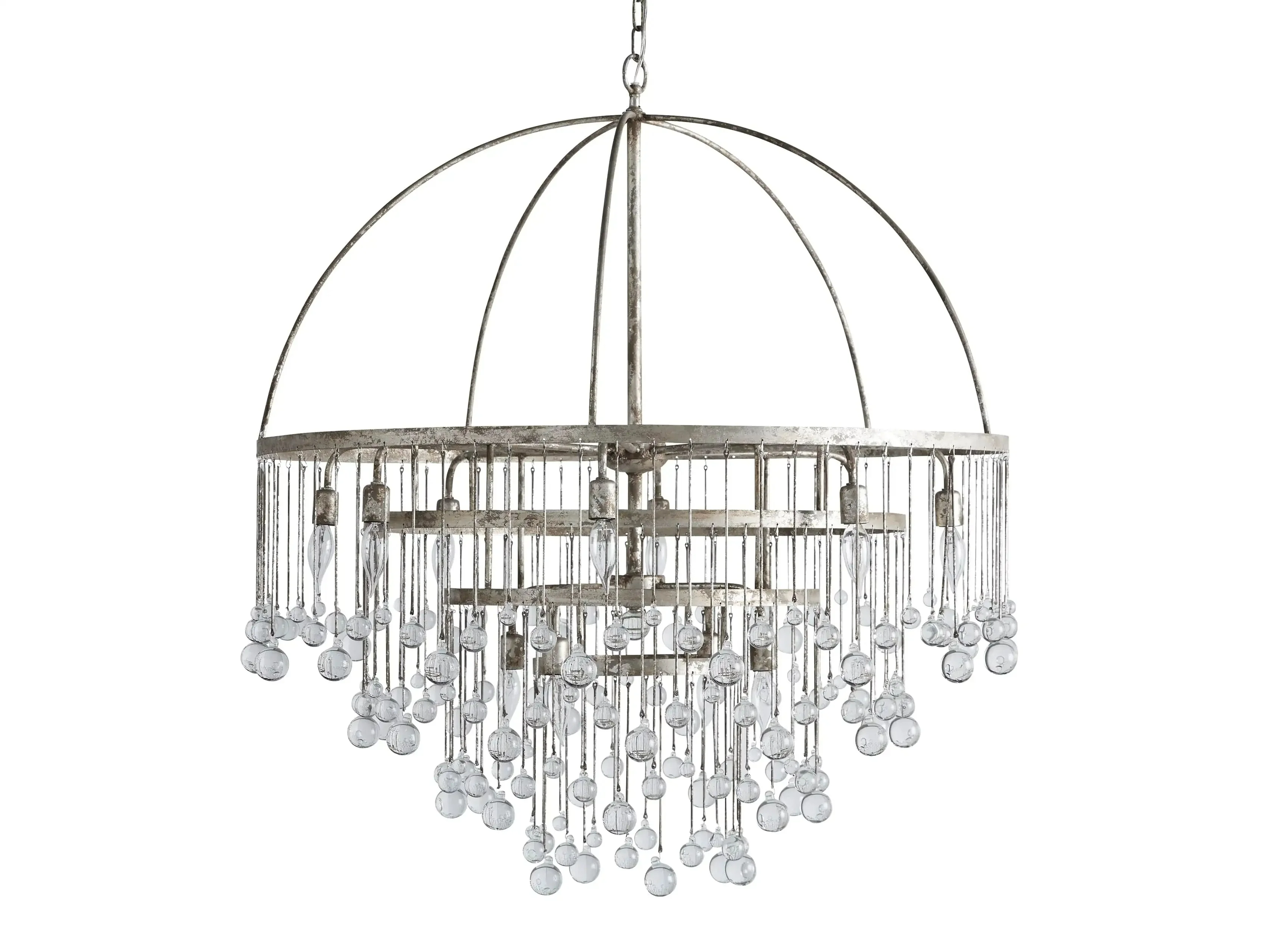 Aubrey Modern Crystal Ball 4 Tier Chandelier 37" - Image 11