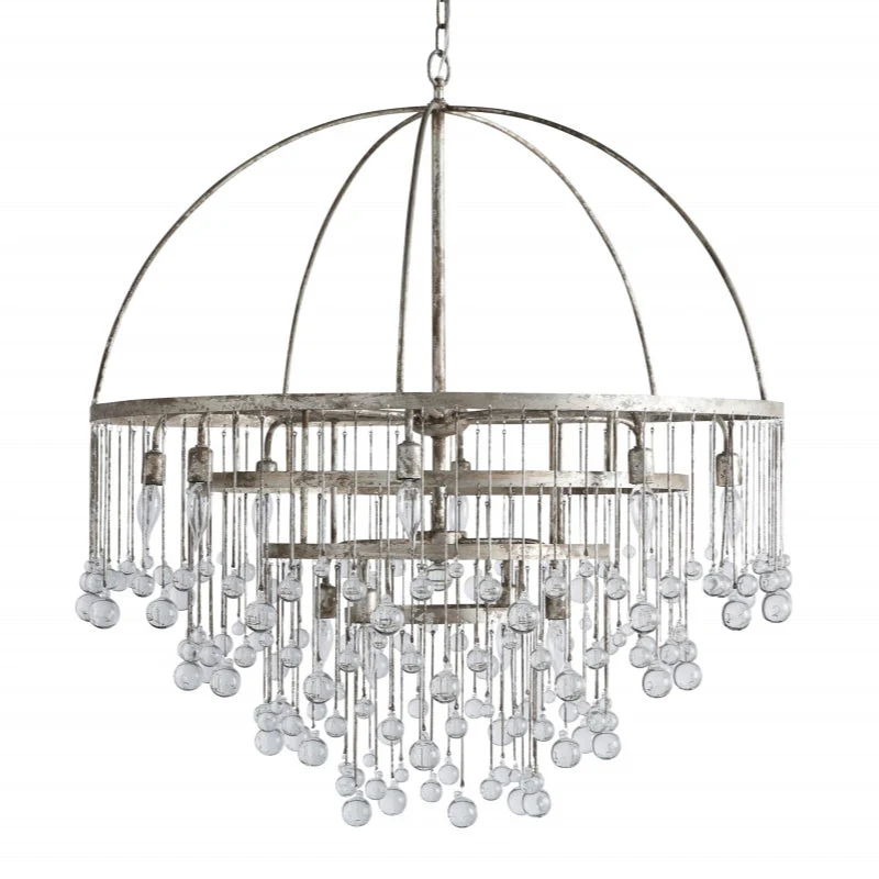 Aubrey Modern Crystal Ball 4 Tier Chandelier 37" - Image 13