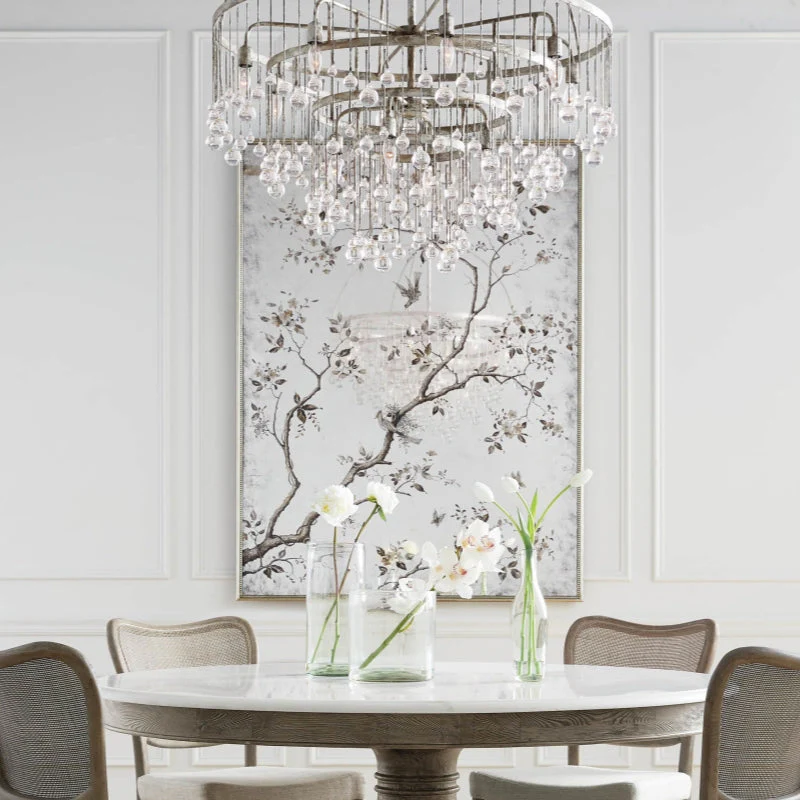 Aubrey Modern Crystal Ball 4 Tier Chandelier 37" - Image 16