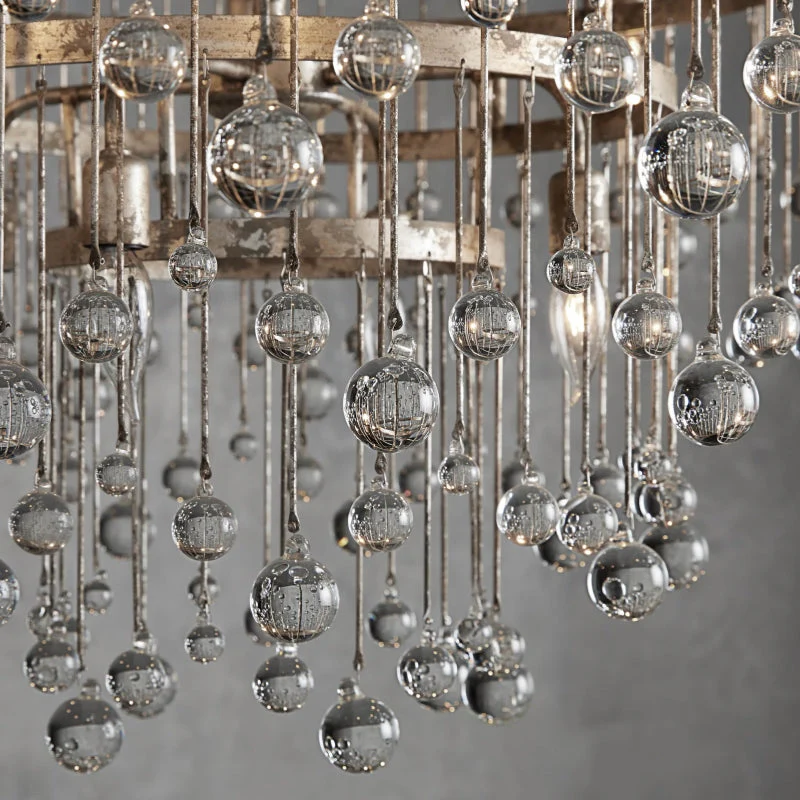 Aubrey Modern Crystal Ball 4 Tier Chandelier 37" - Image 17