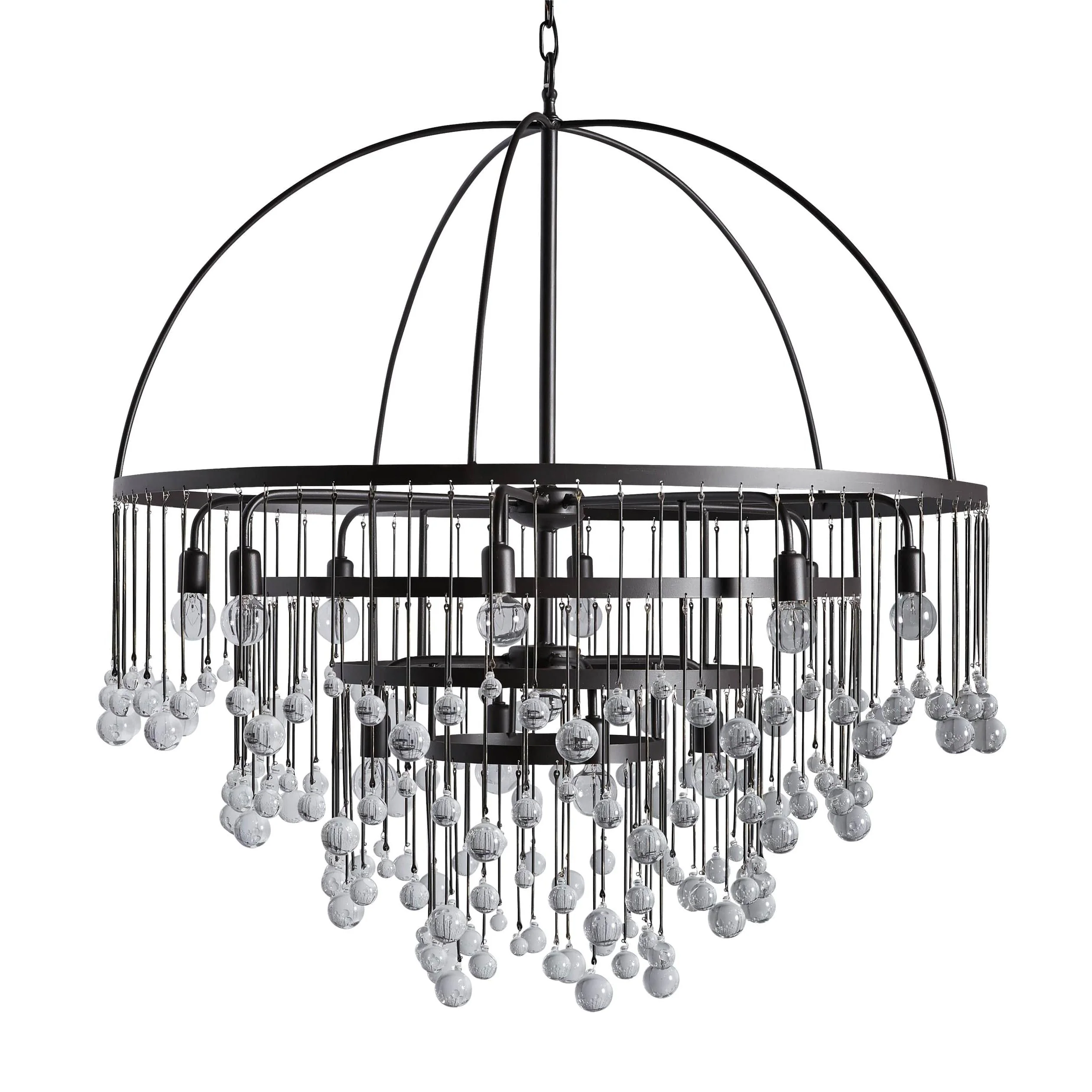 Aubrey Modern Crystal Ball 4 Tier Chandelier 37" - Image 18