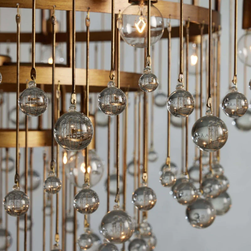 Aubrey Modern Crystal Ball 4 Tier Chandelier 37" - Image 22