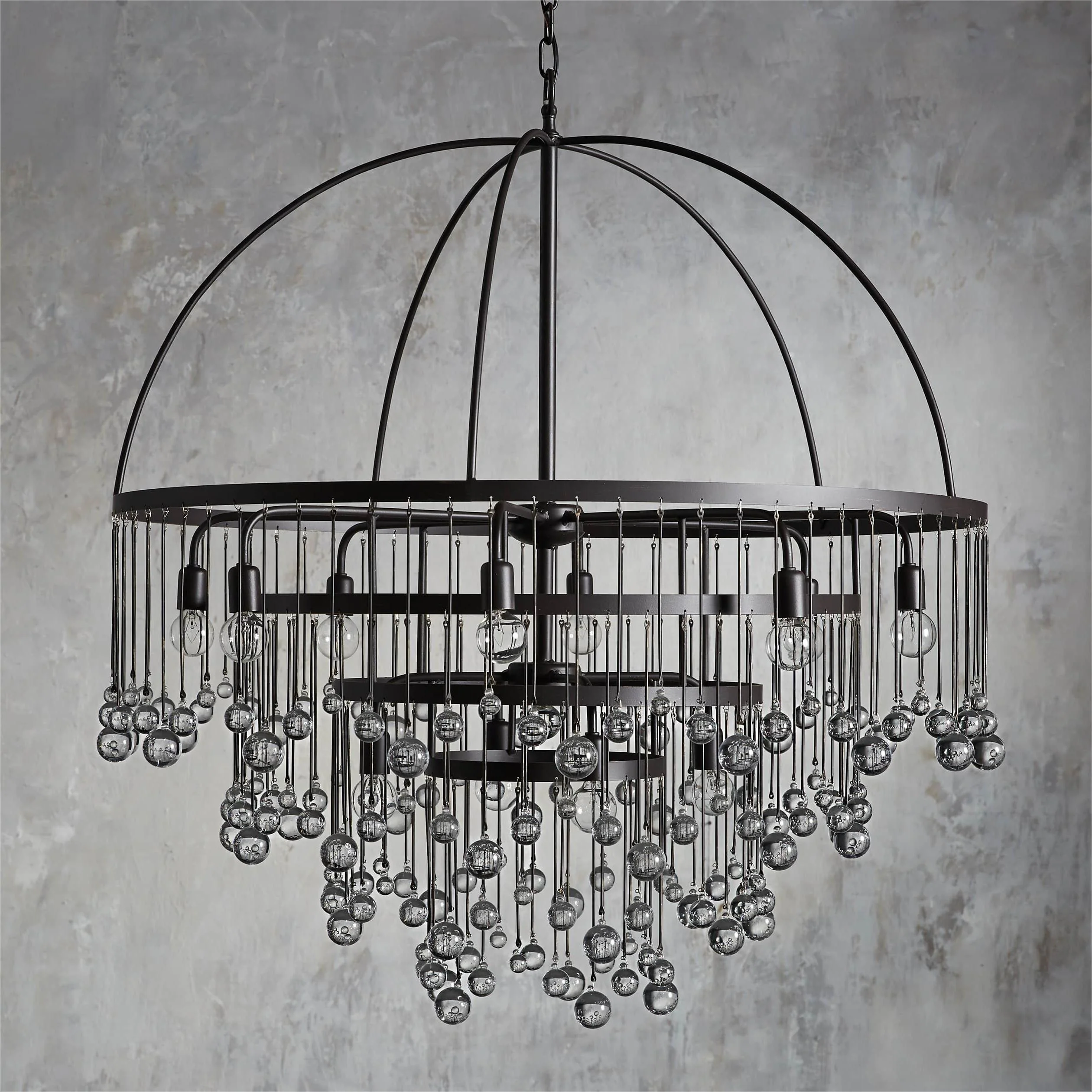 Aubrey Modern Crystal Ball 4 Tier Chandelier 37" - Image 23