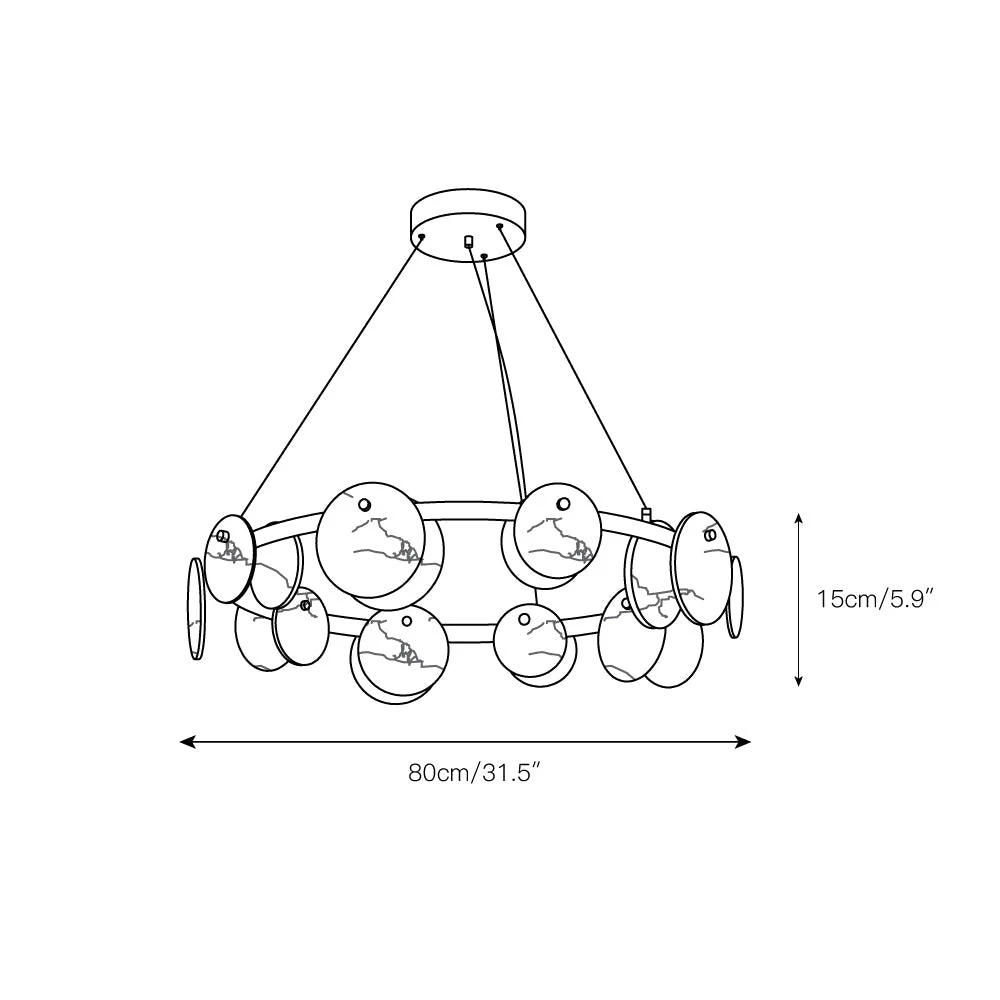 Austen Alabaster Chandelier - Image 5