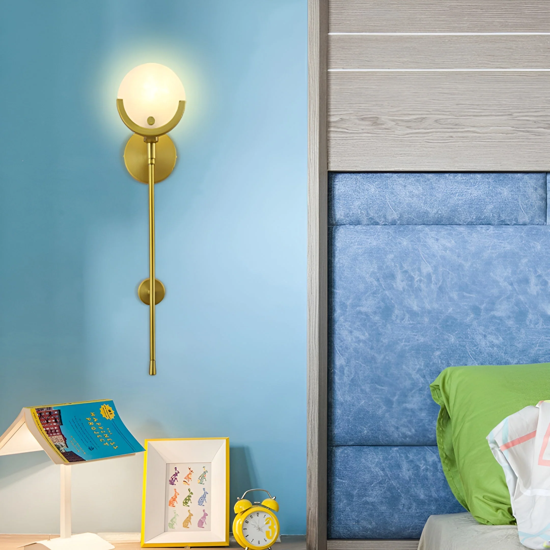 Ava Brass Wall Lamp - Image 11