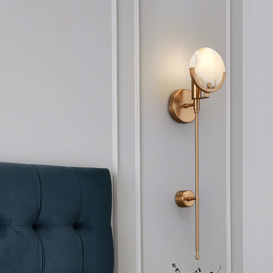 Ava Brass Wall Lamp - Image 3