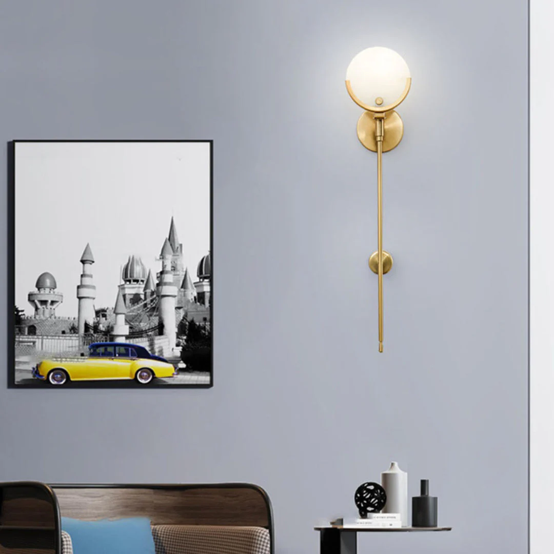 Ava Brass Wall Lamp - Image 6