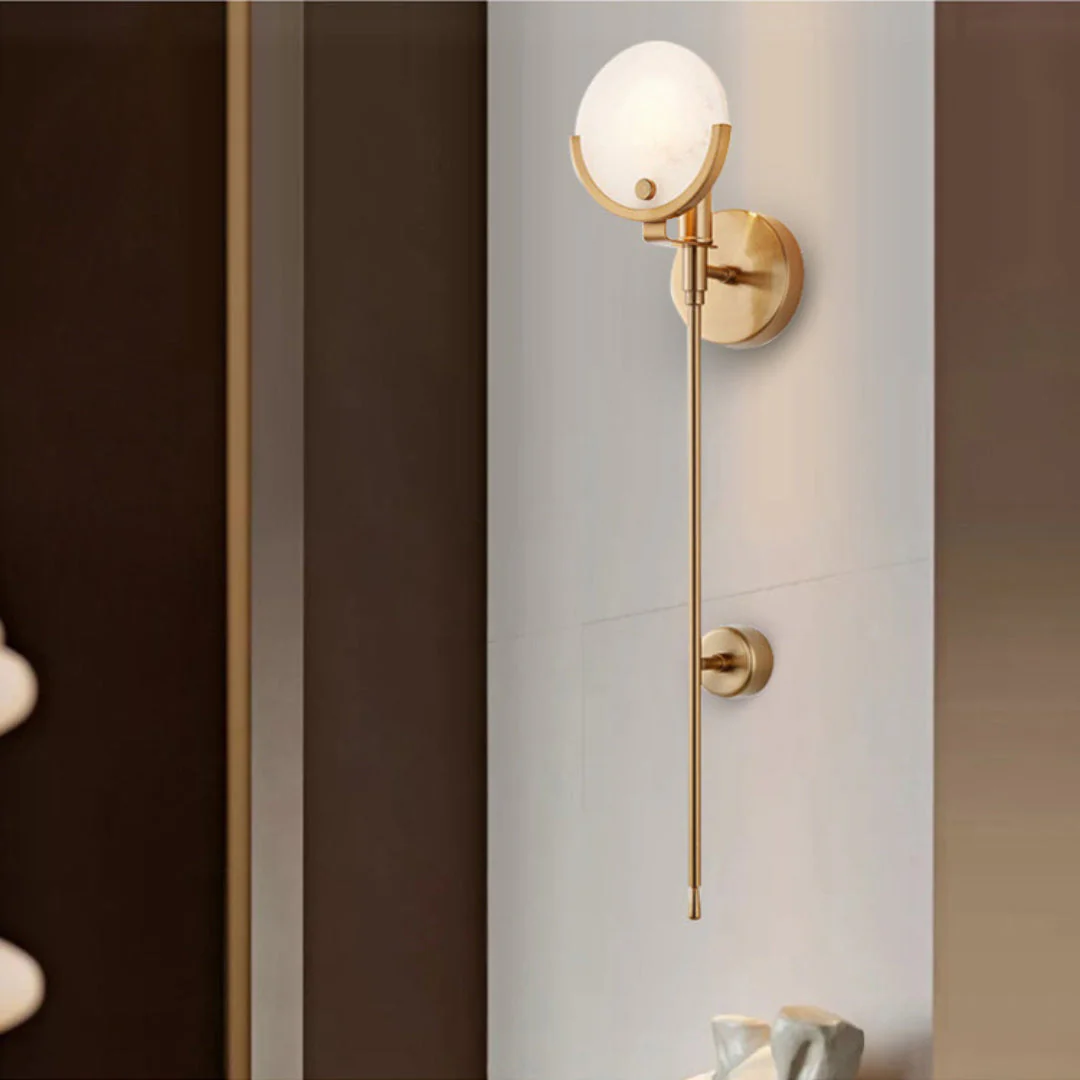 Ava Brass Wall Lamp - Image 9