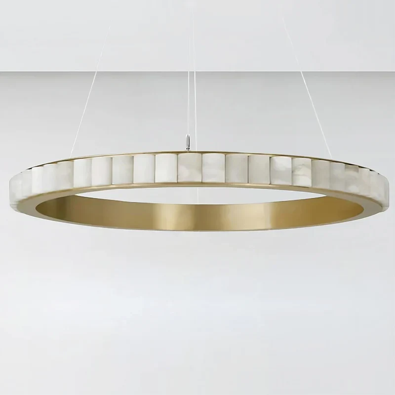 Avalon Alabaster 2 Layer Chandelier - Image 12