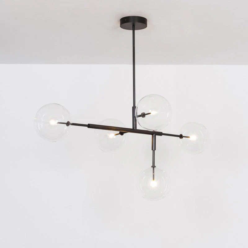 Axis 5-Light Modern Brass Chandelier - Image 4